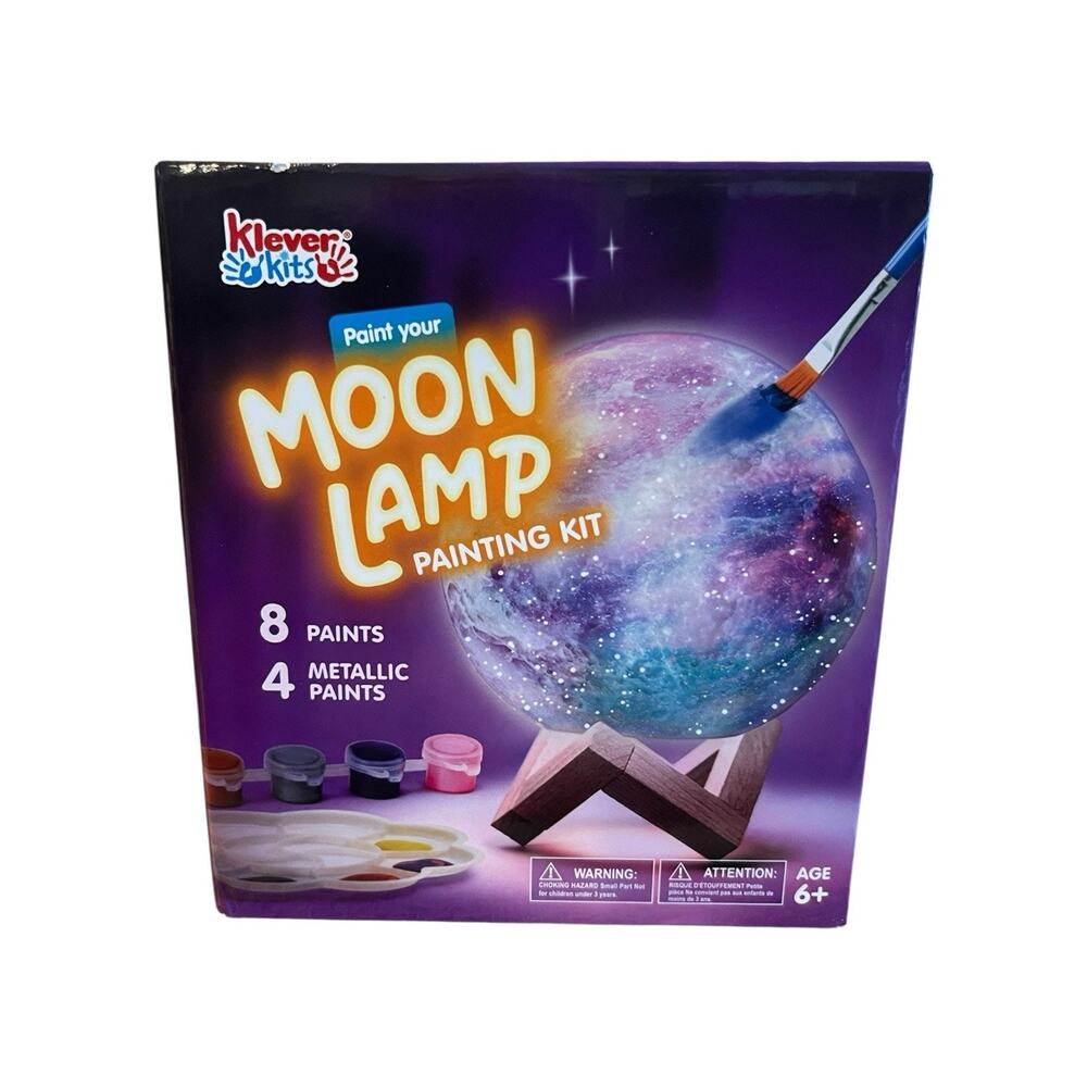 Diy 3d Moon Night Light Paint Your Own Moon Lamp Kit Galaxy Lamp NEW OPEN BOX